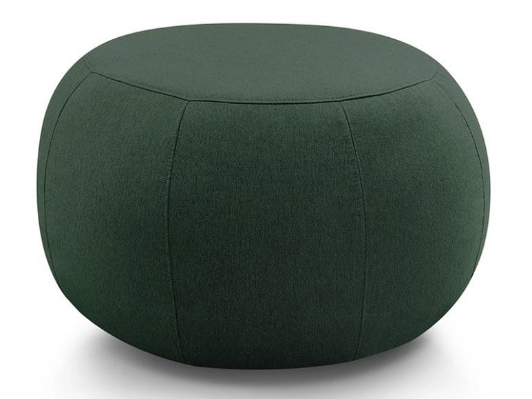 Hocker ALESIA 71x71x42cm boucle-stoff grün