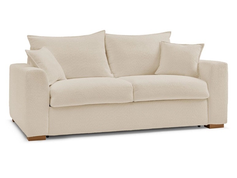 Bettsofa BOBOCHIC AUGUSTIN Boucle-Stoff beige