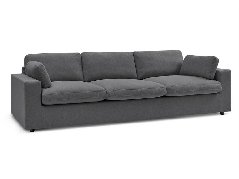 Sofa BOBOCHIC BELAIR Stoff dunkelgrau