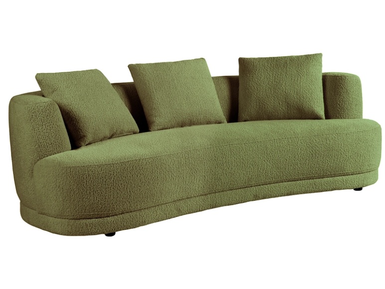 3er Sofa JUST 4 YOU OPAL Polyester grün