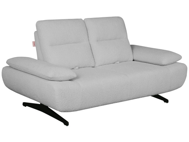 2er Sofa JUST 4 YOU ENVERGURE Polyester hellgrau