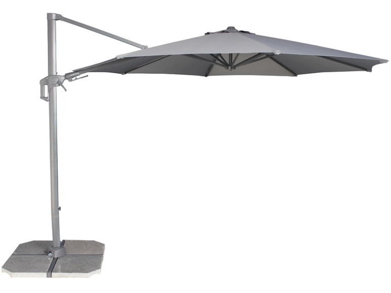 Freiarmschirm PREMIUM 335x335cm anthrazit