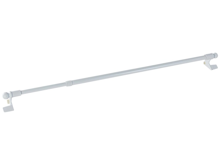 Vorhangstange für die Verglasung Metall weiss