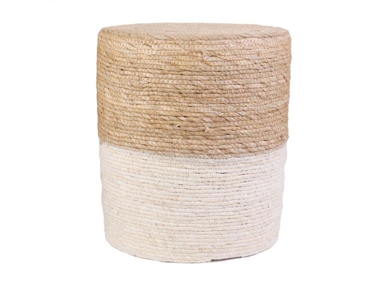 Cmp - Sitzpouf - Beige und Weiss