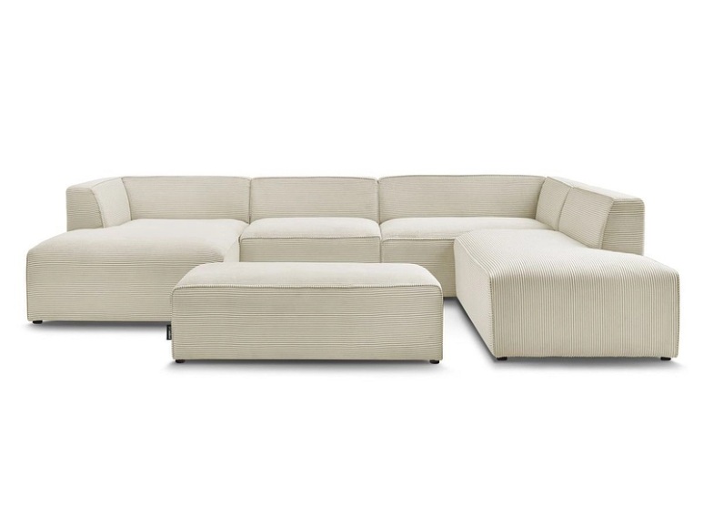 Wohnlandschaft BOBOCHIC MEGEVE Cord-Stoff beige