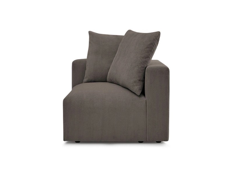 Ecke für modulare Sofas BOBOCHIC VOLTAIRE Cord-Stoff taupe