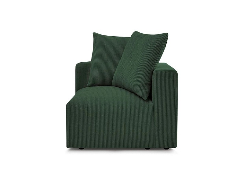 Ecke für modulare Sofas BOBOCHIC VOLTAIRE Cord-Stoff grün