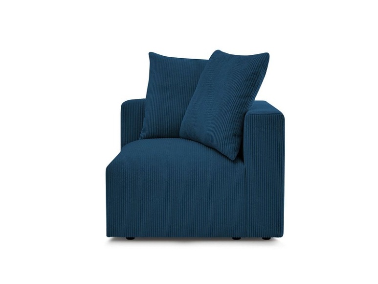 Ecke für modulare Sofas BOBOCHIC VOLTAIRE Cord-Stoff dunkelblau
