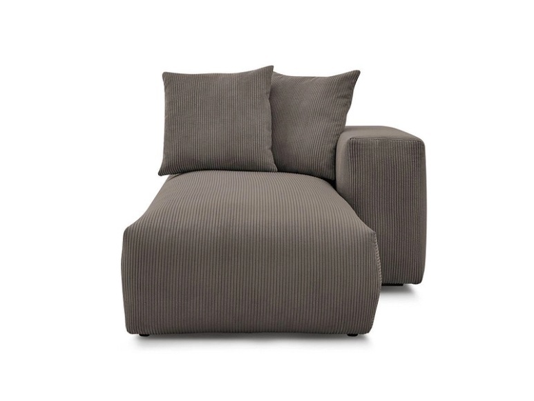 Récamière BOBOCHIC VOLTAIRE Cord-Stoff taupe
