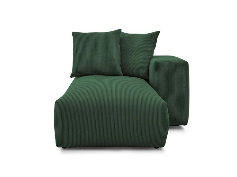 Récamière BOBOCHIC VOLTAIRE Cord-Stoff grün