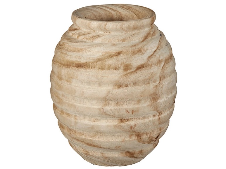Vase ANAIS 15x15x17cm natürliches holz