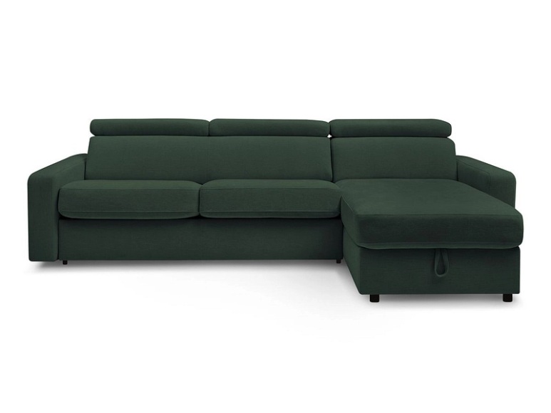 Ecksofa BOBOCHIC MONACO Stoff grün