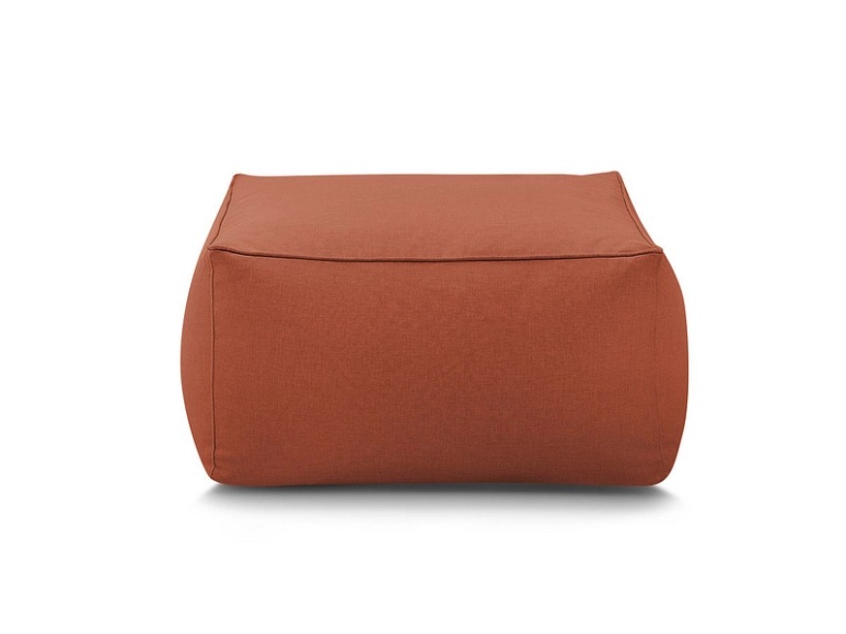 Gartenhocker RIVIERA 80x80x42cm stoff orange