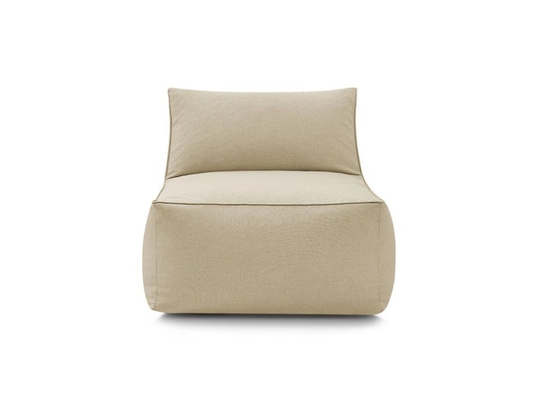Sessel mit Schlaffunktion 1 Platz RIVIERA Stoff beige