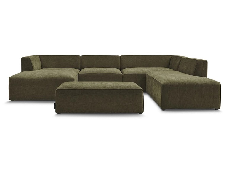Wohnlandschaft BOBOCHIC MEGEVE Stoff mit Textur grün