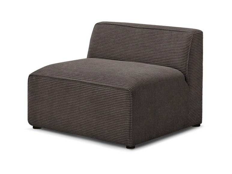 Modulare Sessel für Sofa BOBOCHIC MEGEVE Cord-Stoff rotbraun