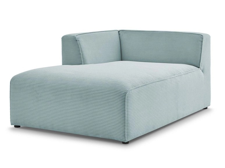 Récamière BOBOCHIC MEGEVE Cord-Stoff hellblau