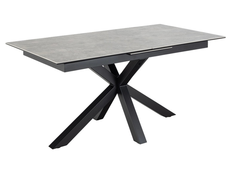 Tisch ausziehbar HEAVEN 168-210x90x76cm grau
