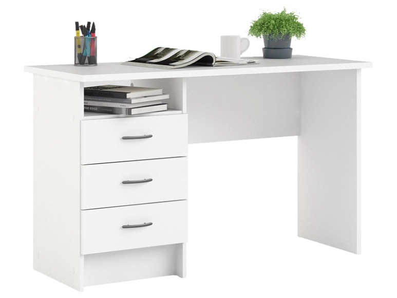 Schreibtisch LEO 48.1x120.1x72.6cm weiss