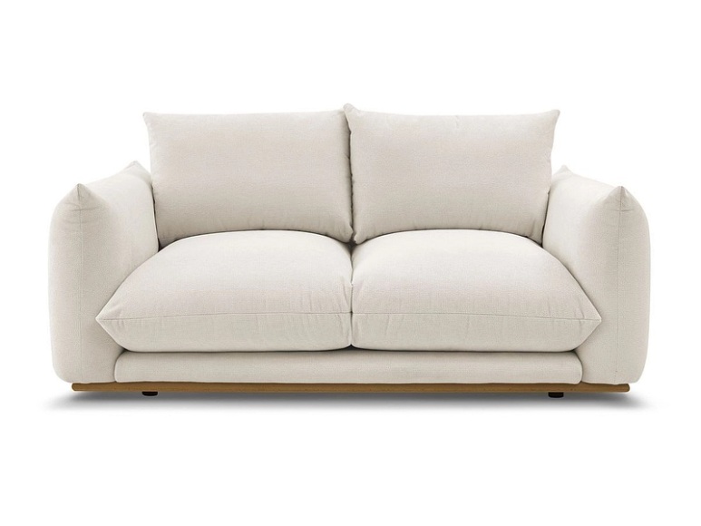 2er Sofa BOBOCHIC ERNEST Stoff beige