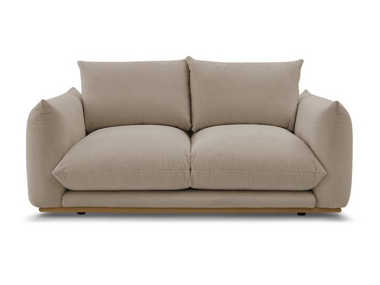 2er Sofa BOBOCHIC ERNEST Stoff taupe