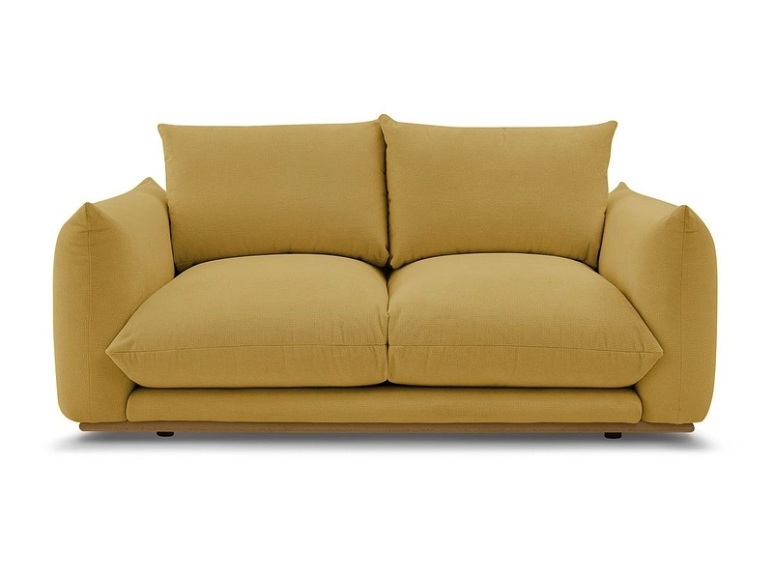 2er Sofa BOBOCHIC ERNEST Stoff gelb