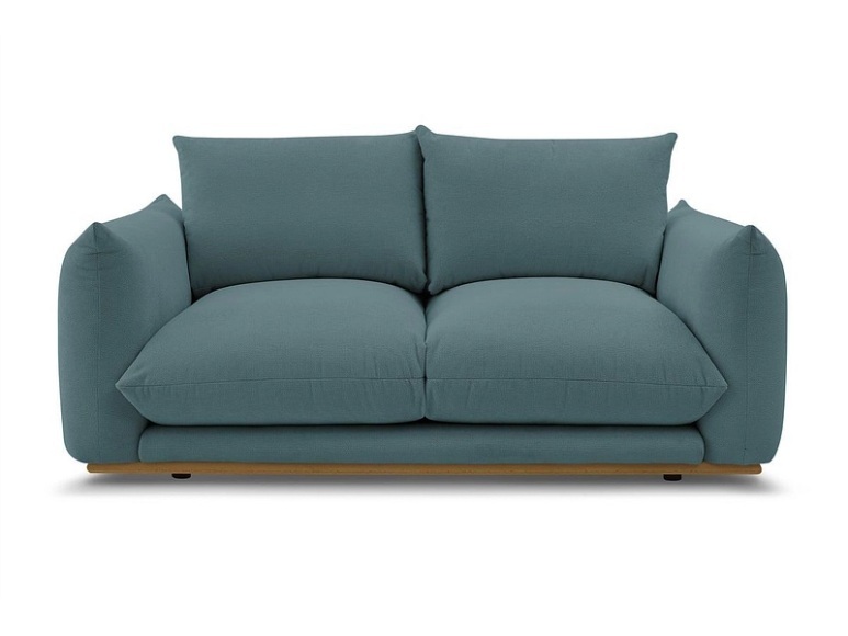 2er Sofa BOBOCHIC ERNEST Stoff dunkelblau