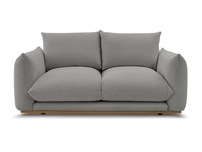 2er Sofa BOBOCHIC ERNEST Stoff dunkelgrau
