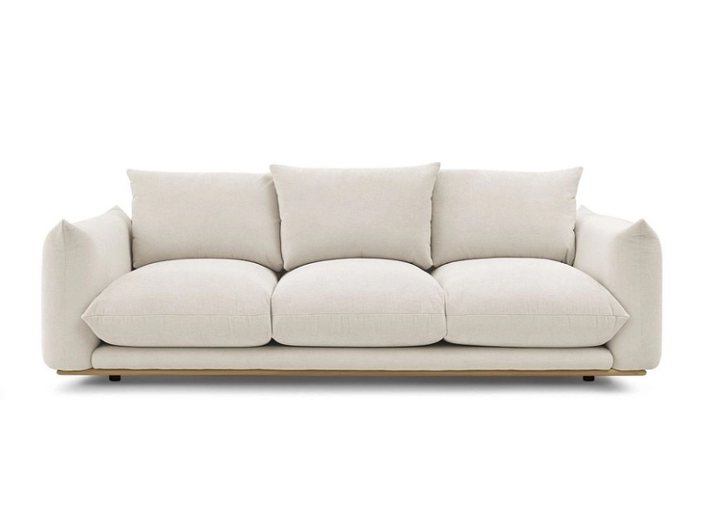 2er Sofa BOBOCHIC ERNEST Stoff beige