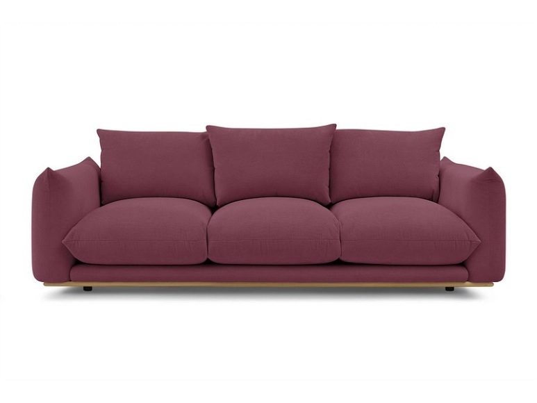 2er Sofa BOBOCHIC ERNEST Stoff rot