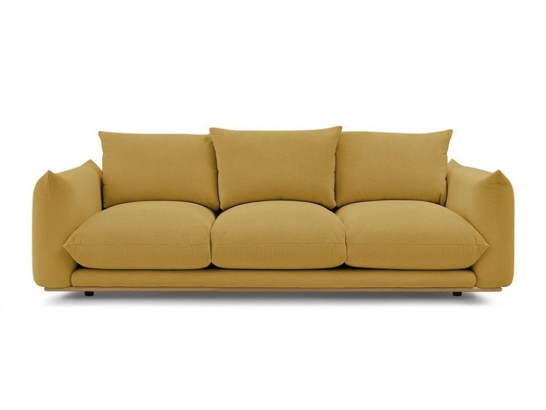 2er Sofa BOBOCHIC ERNEST Stoff gelb