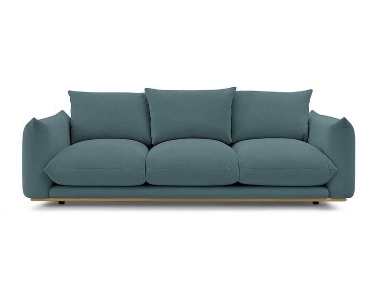 2er Sofa BOBOCHIC ERNEST Stoff dunkelblau