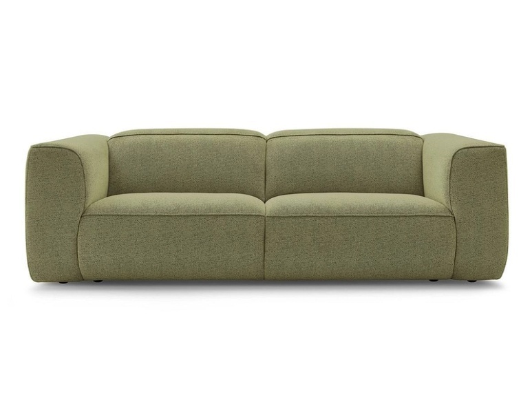 3er Sofa BOBOCHIC WILLIAM Stoff chiniert grün