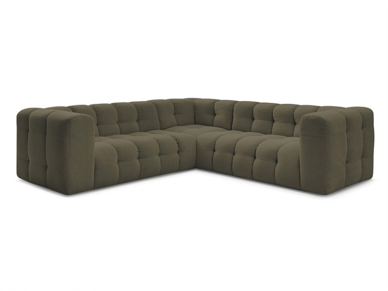 Ecksofa BOBOCHIC CLOUD Stoff grün