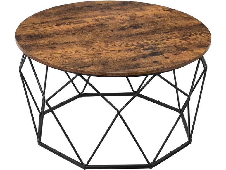 Couchtish RUSTIK VASAGLE 80x80x45cm braun