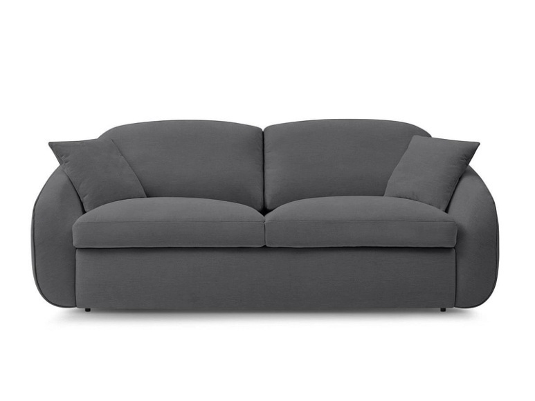3er Sofa BOBOCHIC CEZANNE Stoff dunkelgrau