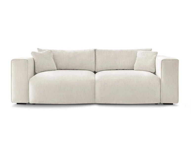 3er Sofa BOBOCHIC EZECHIEL Stoff beige