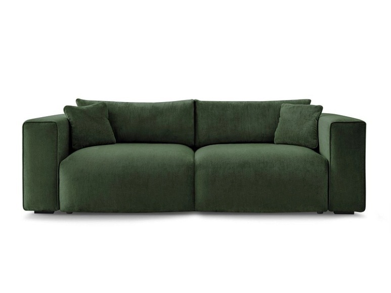 3er Sofa BOBOCHIC EZECHIEL Stoff grün
