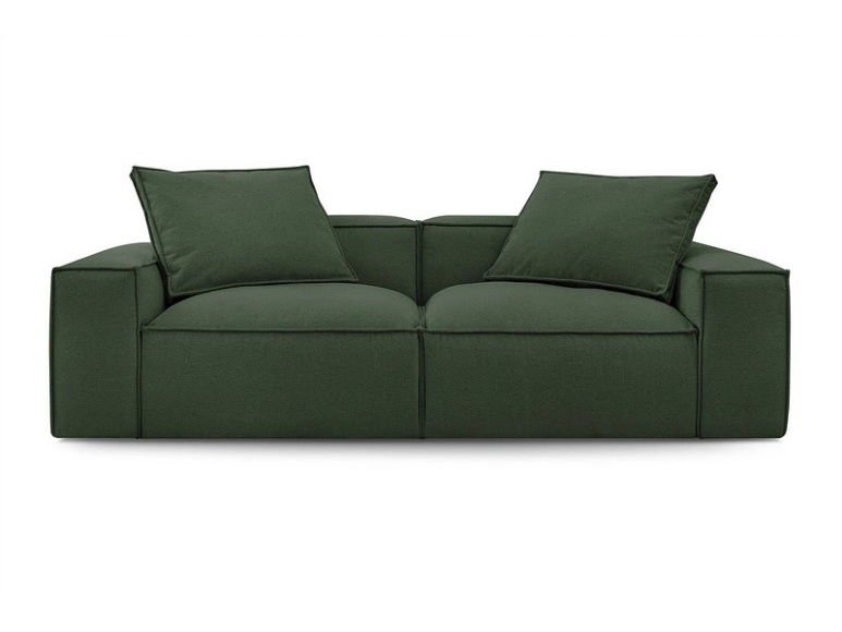 3er Sofa BOBOCHIC BOHEME Stoff chiniert grün