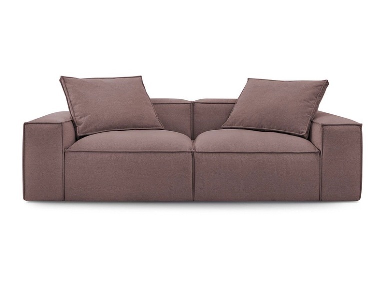 3er Sofa BOBOCHIC BOHEME Stoff chiniert rosa