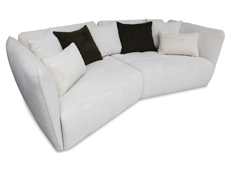 3er Sofa BAYO Stoff beige