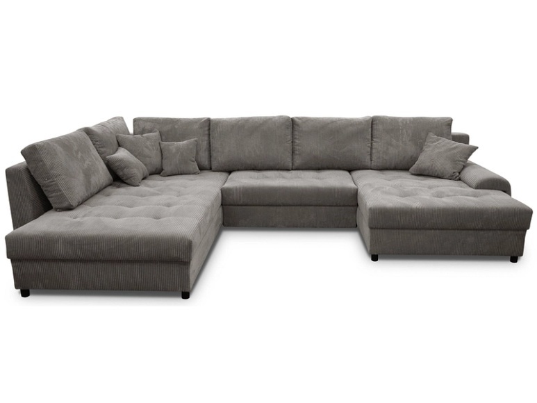 Ecksofa APIS Stoff grau
