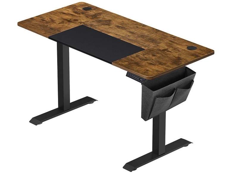 Elektrischer Schreibtisch RUSTIK VASAGLE 60x120x72cm braun