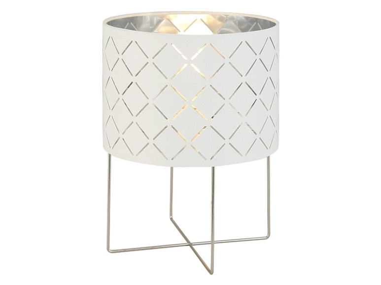 Tischlampe CARLA 32cm grau