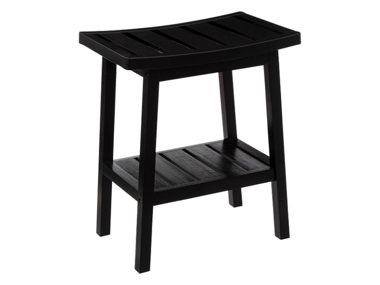 Hocker LIANG Holz schwarz