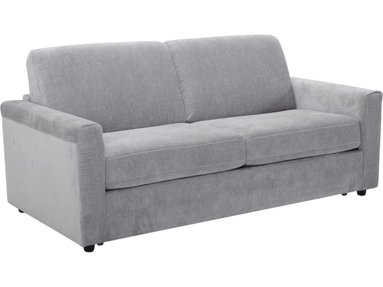 Bettsofa IDALINA Stoff grau