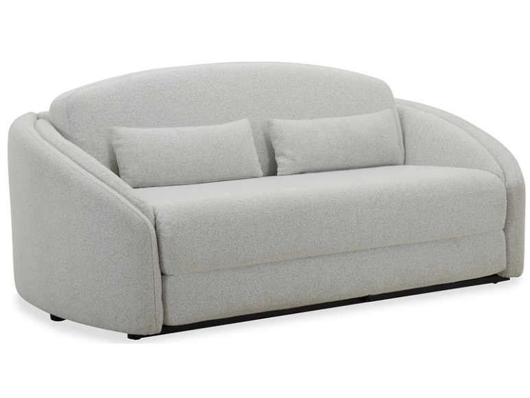 Bettsofa WUBAO Stoff hellgrau