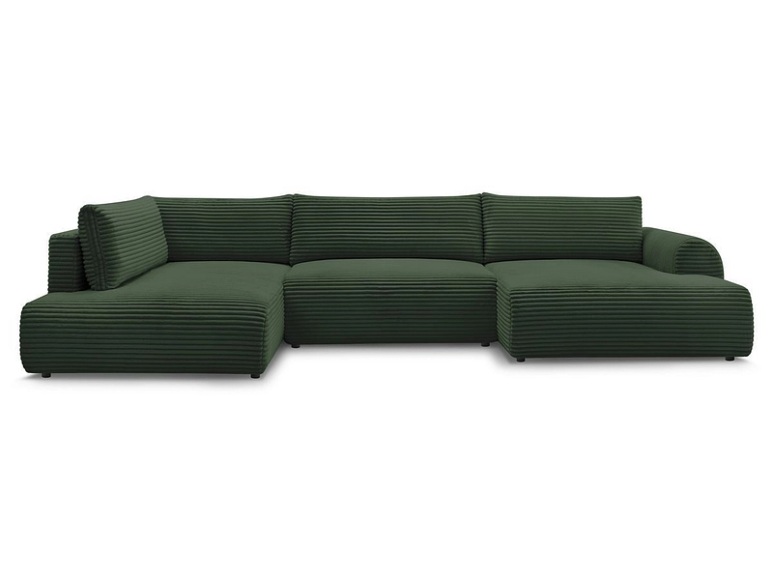 Wohnlandschaft BOBOCHIC LUCIEN Cord-Stoff grün