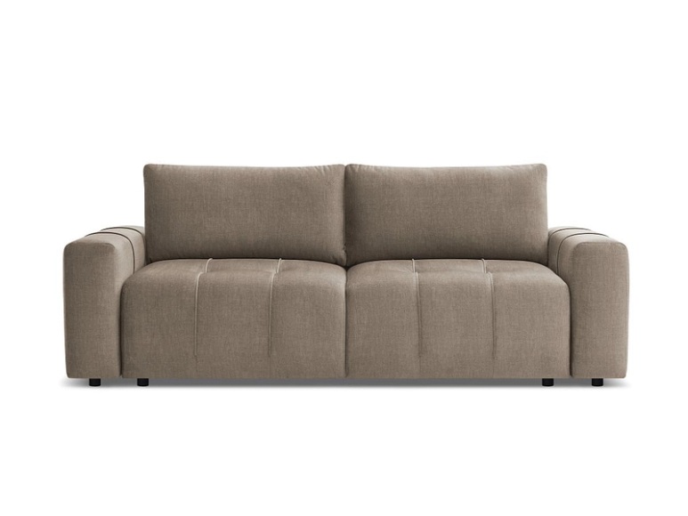 3er Sofa BOBOCHIC ARSENE Samt taupe