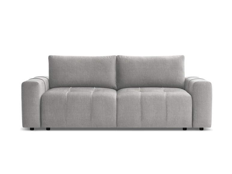 3er Sofa BOBOCHIC ARSENE Samt hellgrau